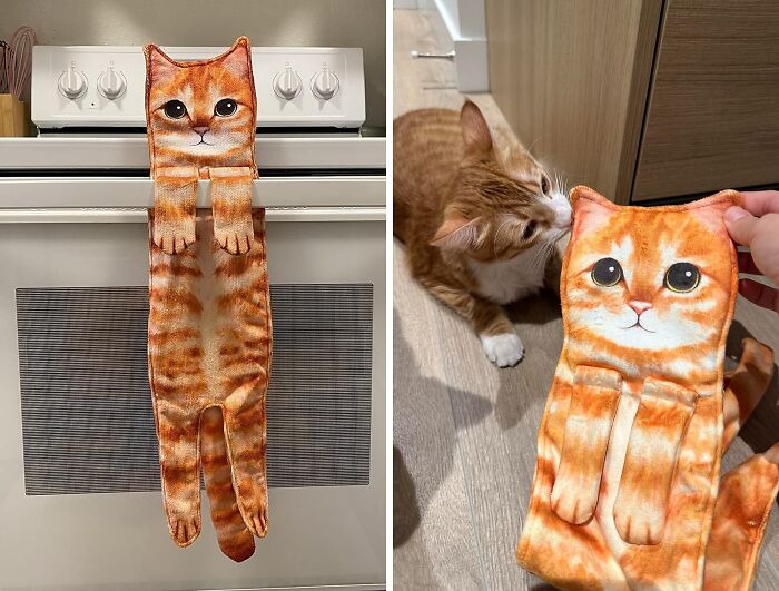 Let A Whiskered Cute Cat Washcloth Add Fur & Fun To Your Kitchen Decor!
