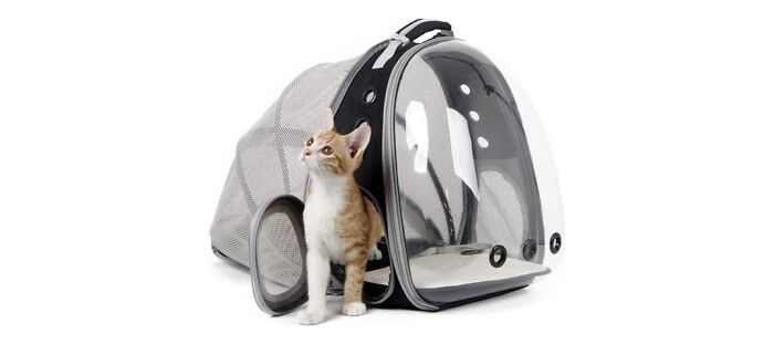 Halinfer Expandable Cat Carrier Backpack
