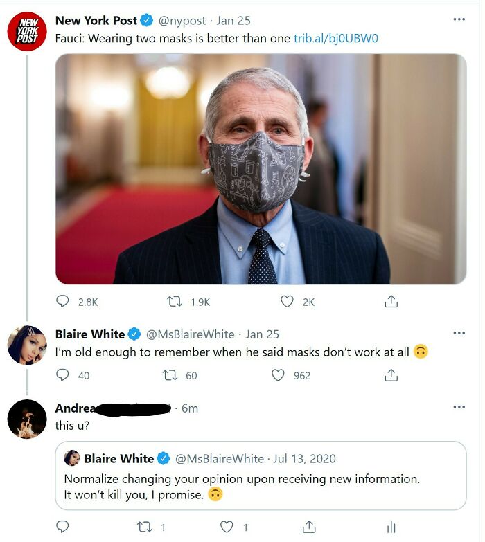 Ah Yes, The Double Standards Of Blaire White Back Again