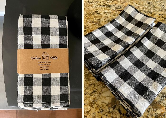 Elevate Your Picnic Elegance With The Checks Cloth Napkins Set: Your Chic Accent For Outdoor Dining Glamour