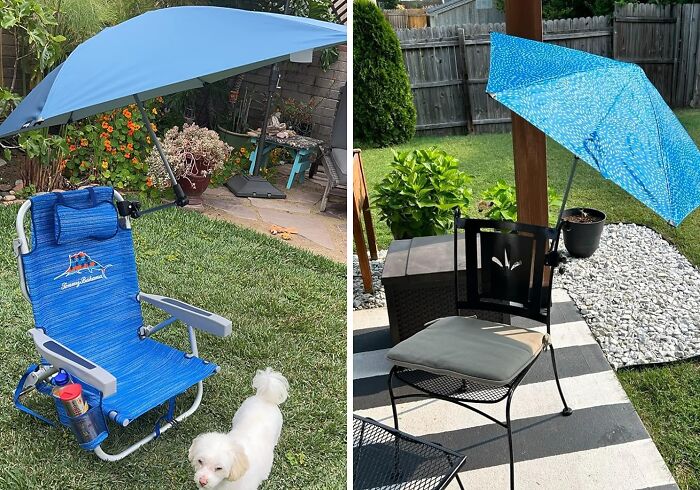 Stay Shaded In Style With The Adjustable Umbrella With Universal Clamp: Your Versatile Protection For Picnic Comfort