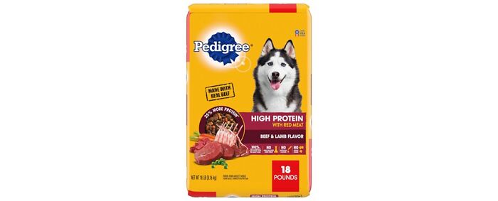 Pedigree High Protein Formula With Red Meat