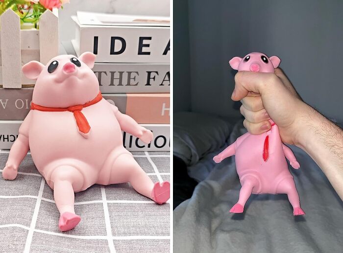 Yay, Now You Can Vent Out In Swine Style With The Pink Pig Squishy Toy