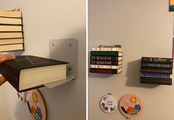 Small Space, Big Impact: Floating Shelves For An Invisible Library!