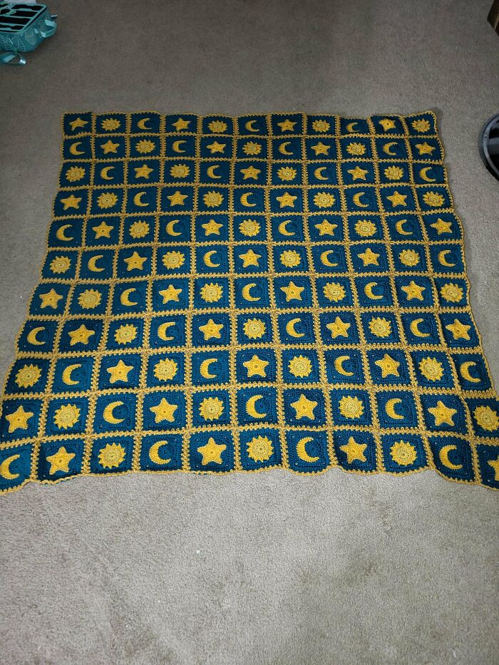 This Blanket Took Me 4 Months. I Finished It At 3pm Today!