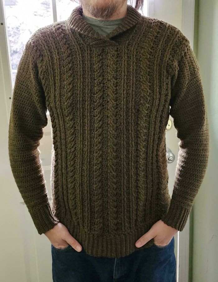 I Made The Dapper Dad Pullover For My Husband