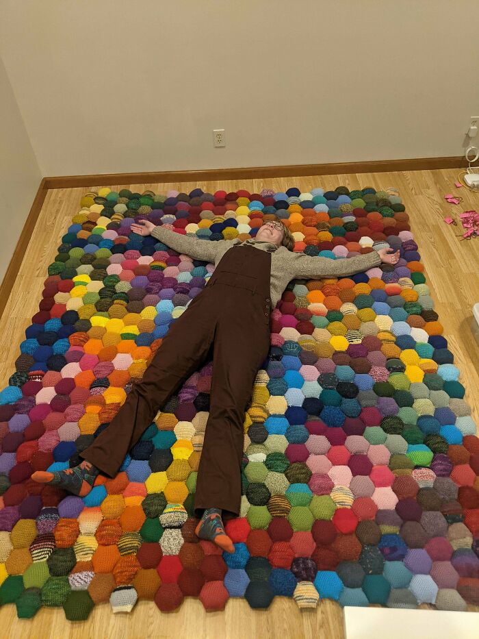 King Sized Puff Blanket! (Thoughts On Adding Border For Structural Integrity)