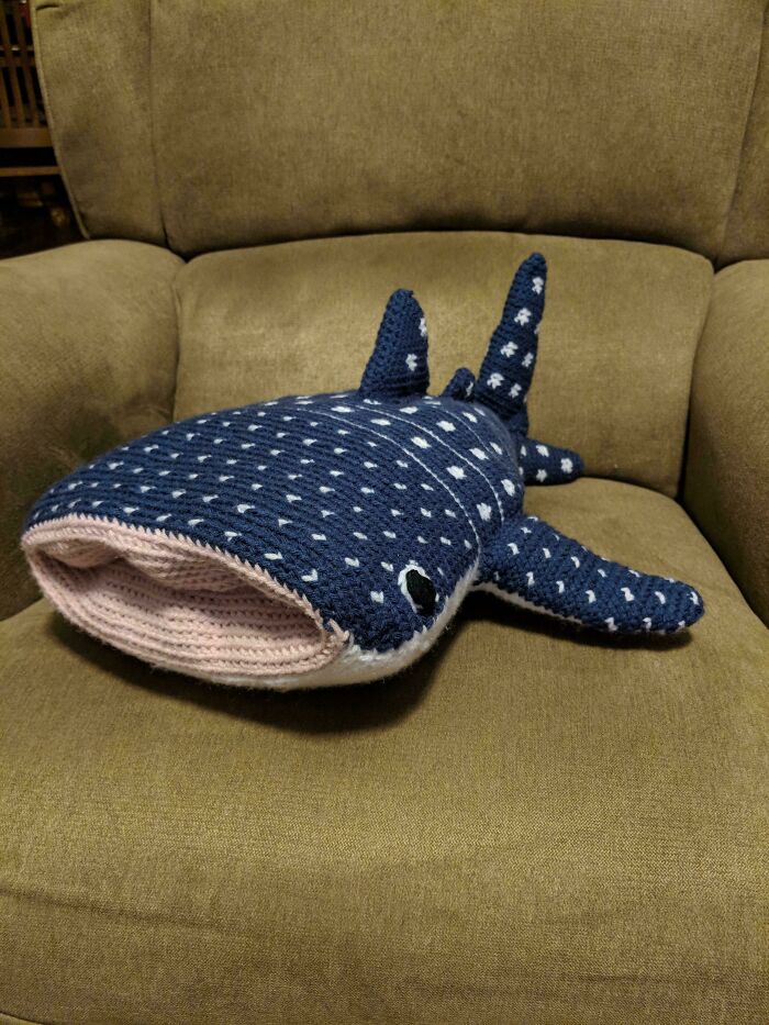 My Only Successful Amigurumi, Lumpy The Whale Shark