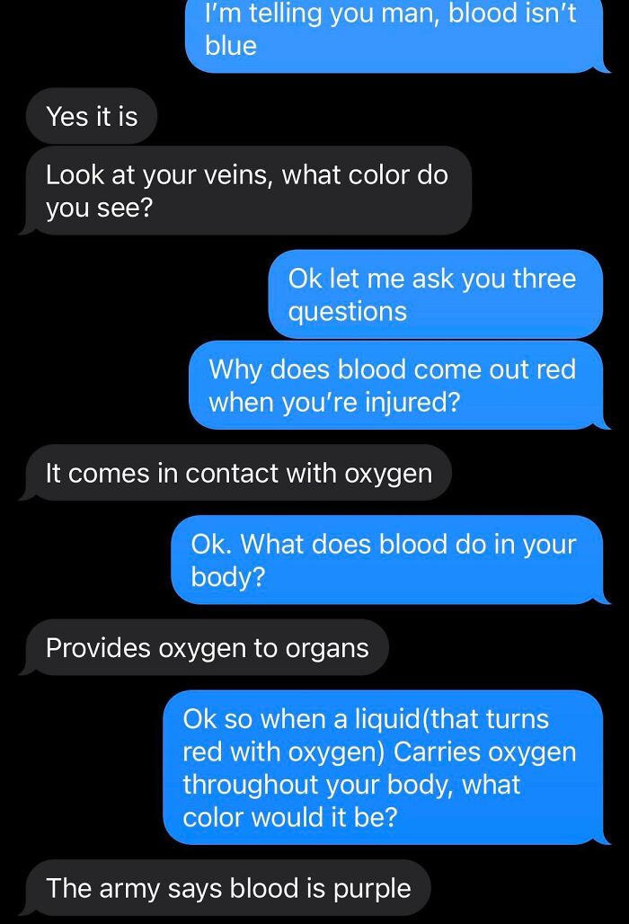 Blood Is Blue, Apparently