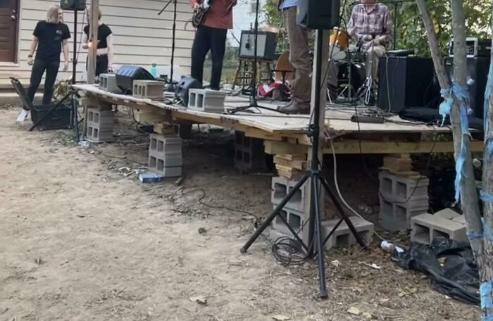 Stage That My Buddies Use For Reputable House Shows In A College Town