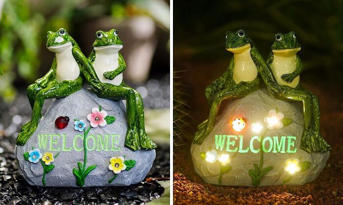 Elevate Your Backyard Decor With Solar Frogs: A Charming Blend Of Greenery And Sustainable Illumination