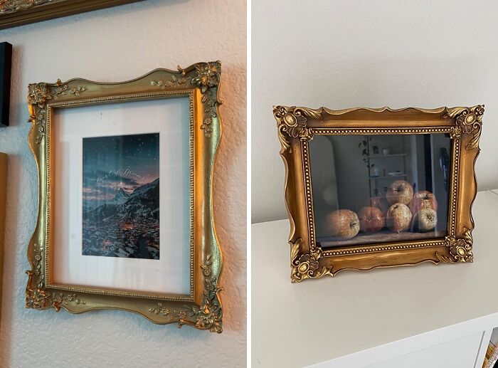 Art Lover's Dream: Vintage Gold Frame Adds Elegance To Every Masterpiece!