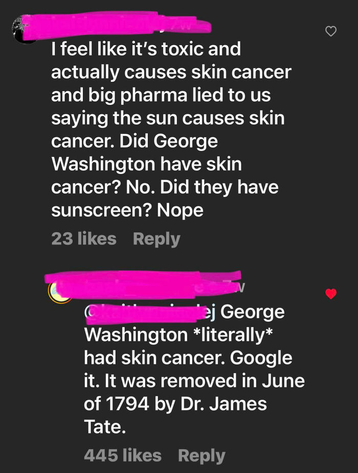 Comment Section Of A Sunscreen Ad 