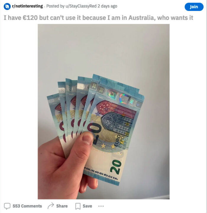 Yeah, There Are No Banks In Australia That Could Buy That Weird European Currency That Is The No. 2 In The World's Currencies