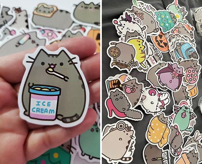 Add Some Purr-Sonality With 50pcs Of Fat Cat Stickers, The Perfect Gift For Anyone Who Needs A Meow Boost