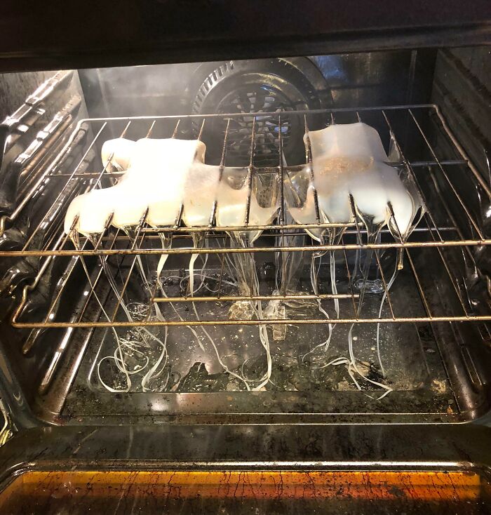 My Husband Put A Plastic Cutting Board In The Oven And I Turned It On To Preheat