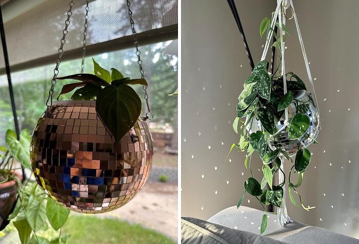 Get Down With Your Plants: Disco Ball Planter For Groovy Greens