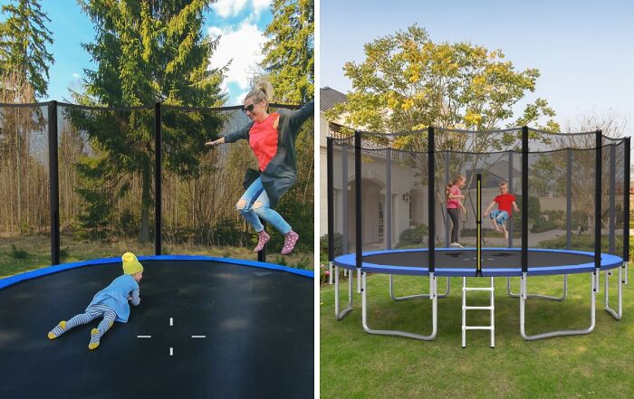 Jump Into The Fun Zone With This Outdoor Trampoline