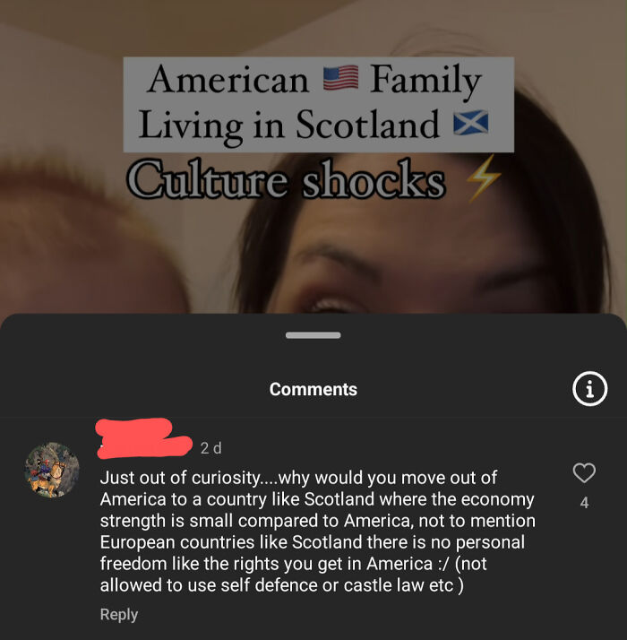 In Scotland, There Are No Rights Or Personal Freedom Like In America