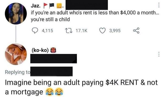 Ah, Yes, $4k Rent