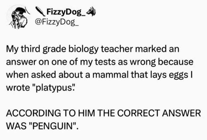 So Penguins Are Mammals Now