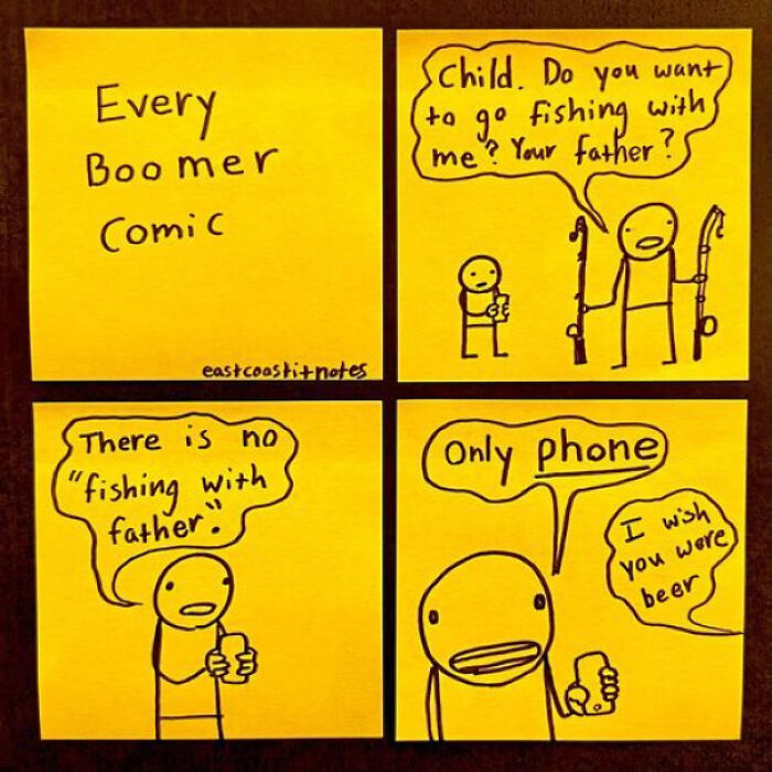 Average Boomer Comic (East Coast It Notes)