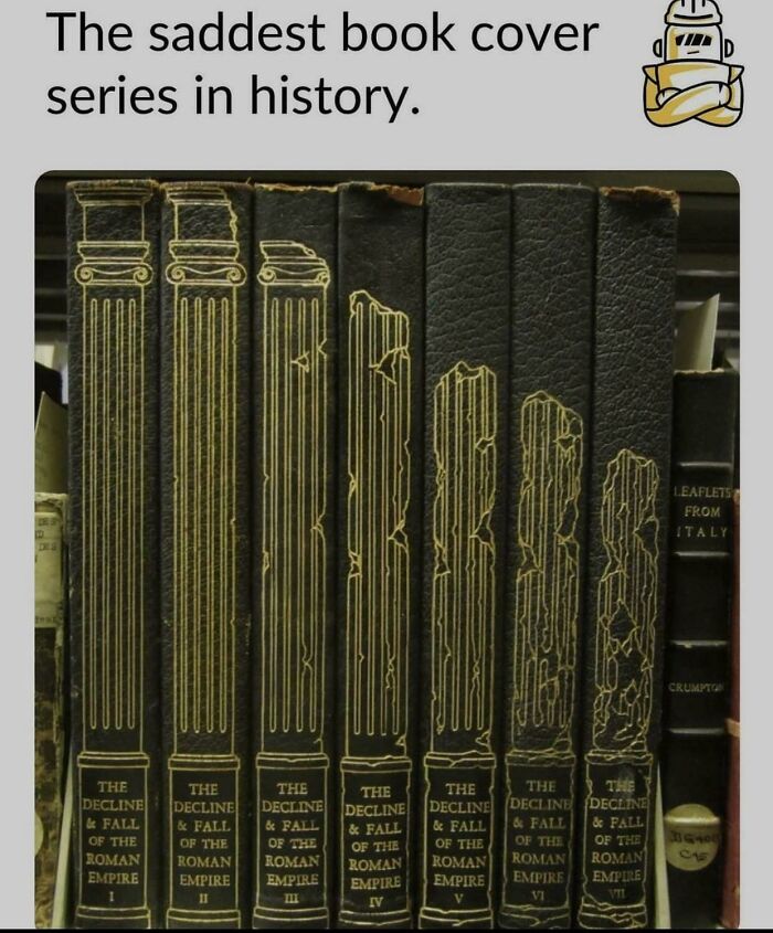 The Decline And Fall Of The Roman Empire Book Series Spine Covers