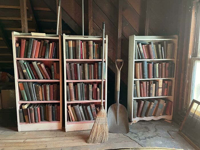 We Recently Bought A 110 Year Old House And Found Hundreds Of Old Books From Around The Turn Of The Century In The Attic! This Is About Half Of Them