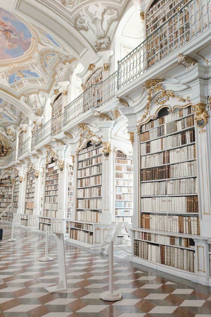 This Is Admont Abbey. It’s In Adamont At A Monastery. This Is Their Library
