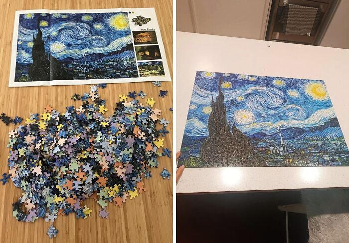 Piece Together Van Gogh's Masterpiece Starry Night Jigsaw Puzzle!