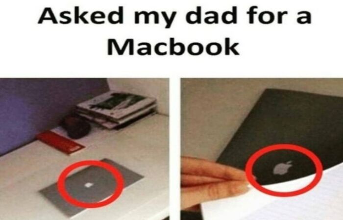 A MacBook And A Little Bit Boomer Humour