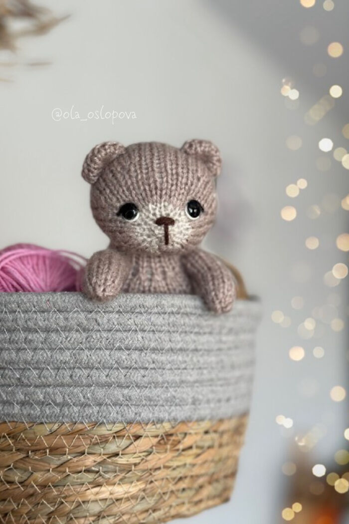My Passion Is Knitting Heirloom Mini Bears, Here Are 8 Of Them
