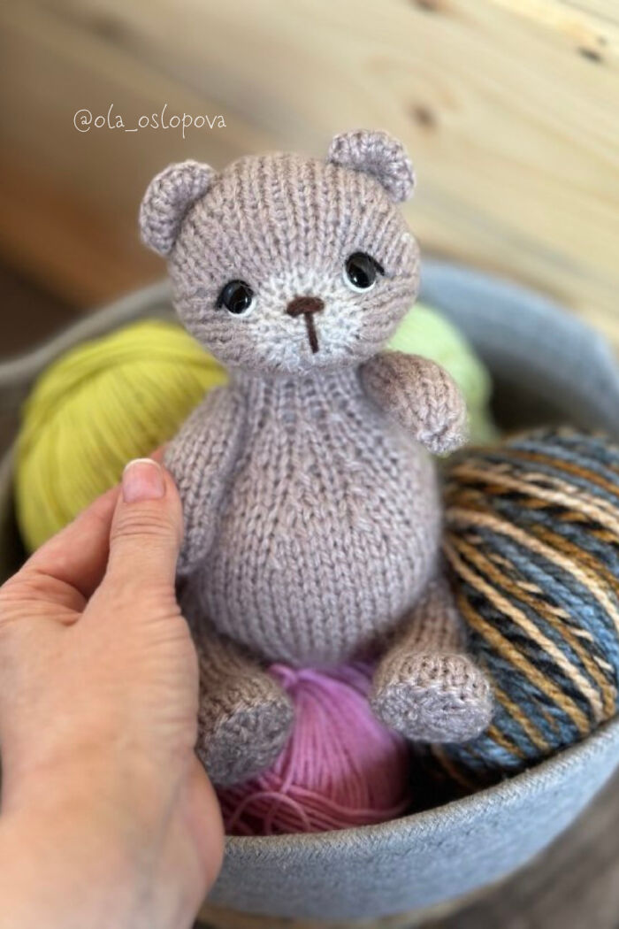 My Passion Is Knitting Heirloom Mini Bears, Here Are 8 Of Them