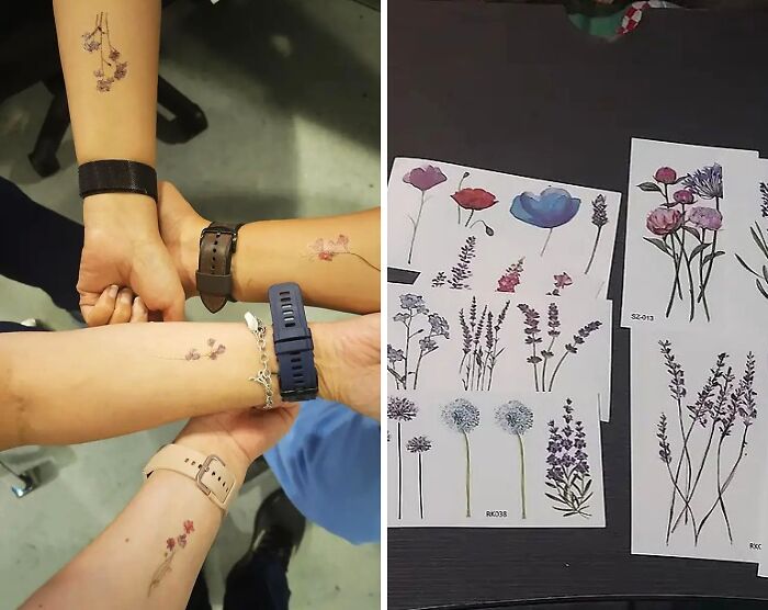 3D Watercolor Temporary Flower Tattoos For Stunning Body Art For You And Your Artsy Bestie!