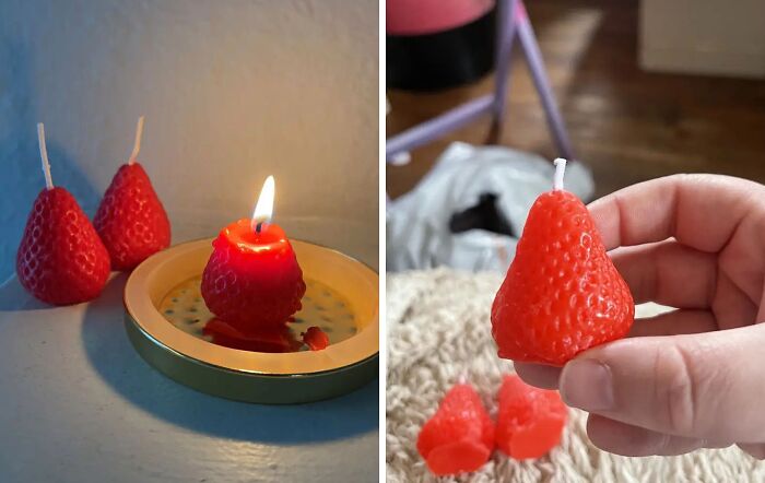 A Sweet Gift For The Creative Soul: Strawberry Aromatherapy Candles For Your Artsy Mate!
