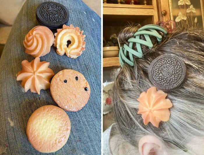 Surprise Your Artsy Pal With Yummy Cookie-Inspired Hair Clips!