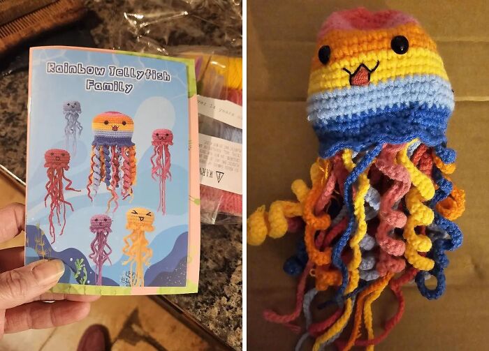 The Perfect Gift For Crafty Souls - Jellyfish Inspired Complete Crochet Kit With Step-By-Step Tutorials!