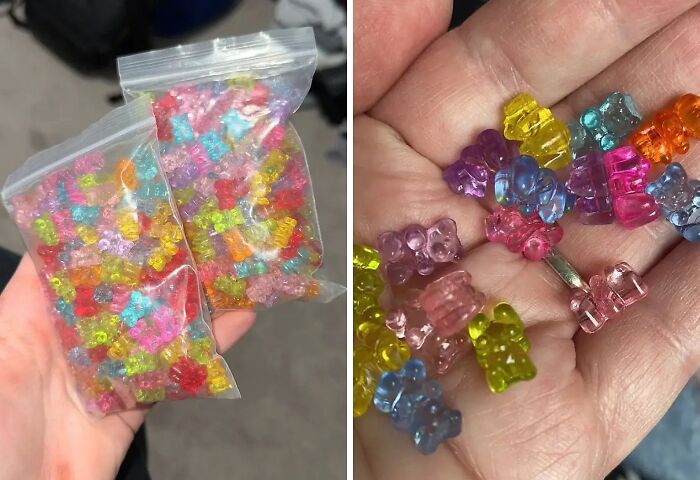 Crafty Delights For Your Artsy Friend: Gift Them 200pcs Gummy Bear Clear Mixed Color Loose Beads