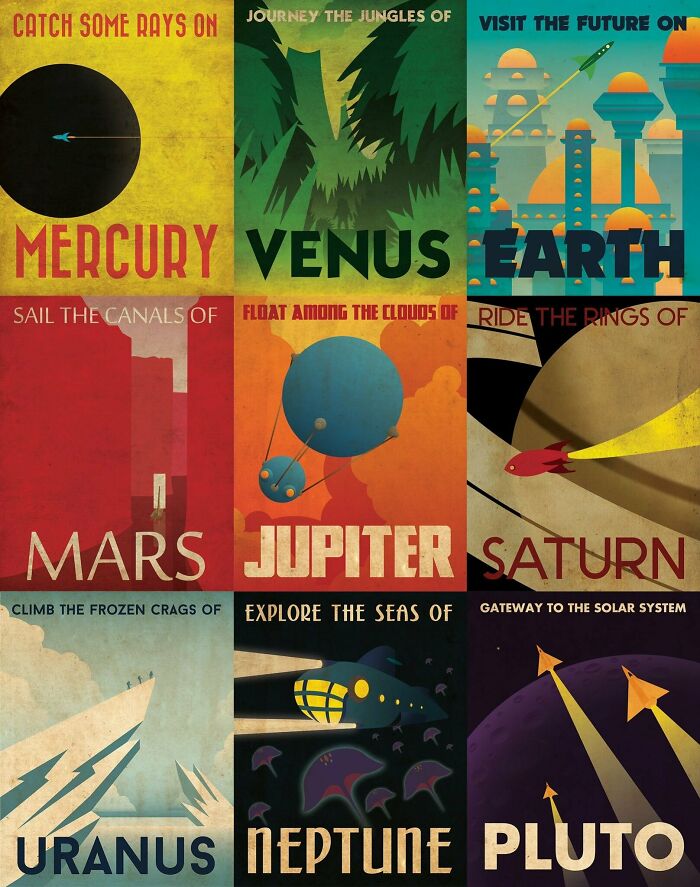 Interplanetary Tourism Posters/Ads