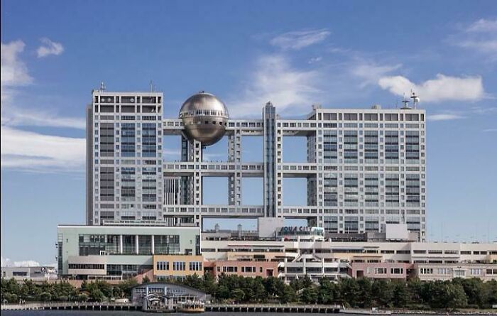 The Fuji TV Headquarters In Japan