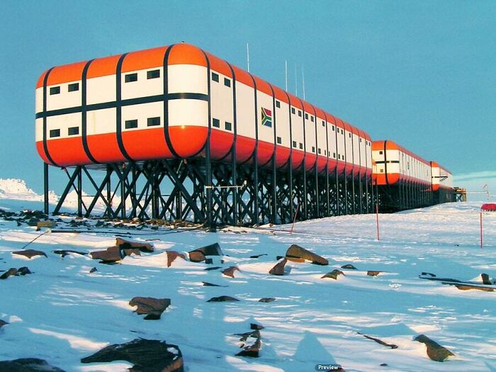 Sanae Iv, South African Antarctic Base (Built In 1997)