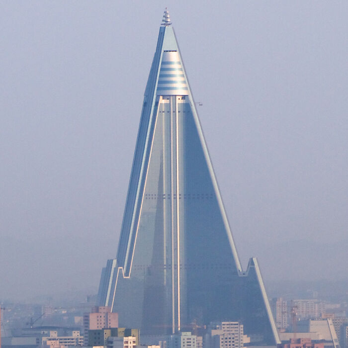 The Unfinished Ryugyong Hotel, Pyongyang, North Korea, Designed In 1987