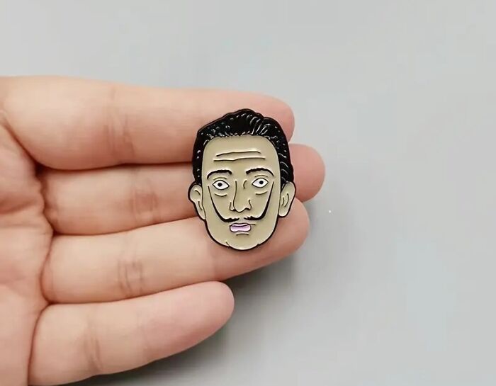  Salvador Dali Pin That Is Anime Style, The Perfect Quirky Accessory For Any Art Lover!