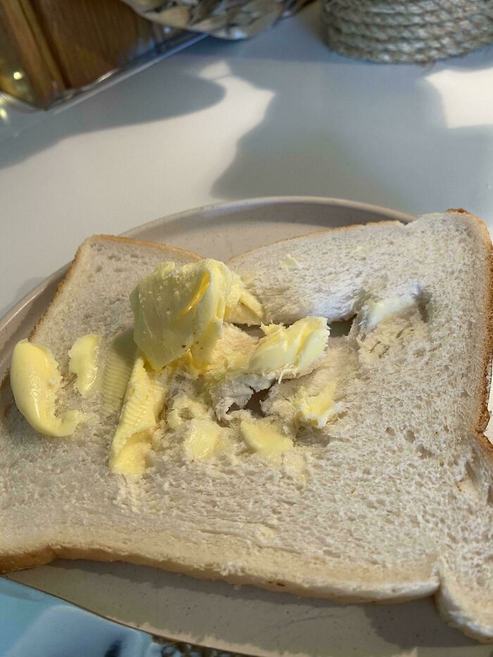 Nothing Worse Than Rock-Hard Butter, Thin White Bread, And A Whole Lot Of Hunger