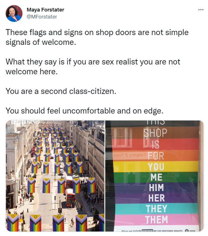 Anti-Trans Campaigner Is Made To Feel Unwelcomed By Symbols Of Inclusivity