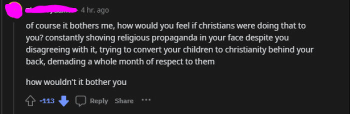 Christian Homophobe Complaining About "Lgbt Propaganda" Asks How We'd Feel About Christians Pushing Their Religion On Others Unasked