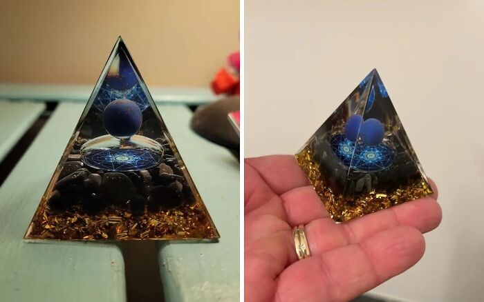 Find Your Center With Lapis & Amethyst Crystal Ball Pyramid