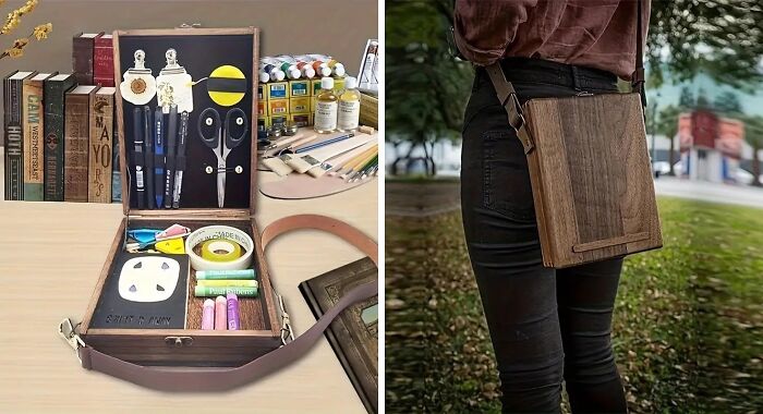 From Coffee Shops To Mountain Tops, The Wooden Writer Messenger Box Is Your Trusty Sidekick For Every Artistic Endeavor