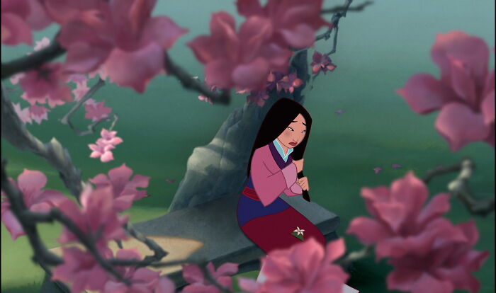 In Mulan (1998), Mulan Touches Her Hair A Lot Because The Animators Noticed That Mulan’s Voice Actor, Ming-Na Wen, Touched Her Hair A Lot While Recording. So, They Added It To The Character