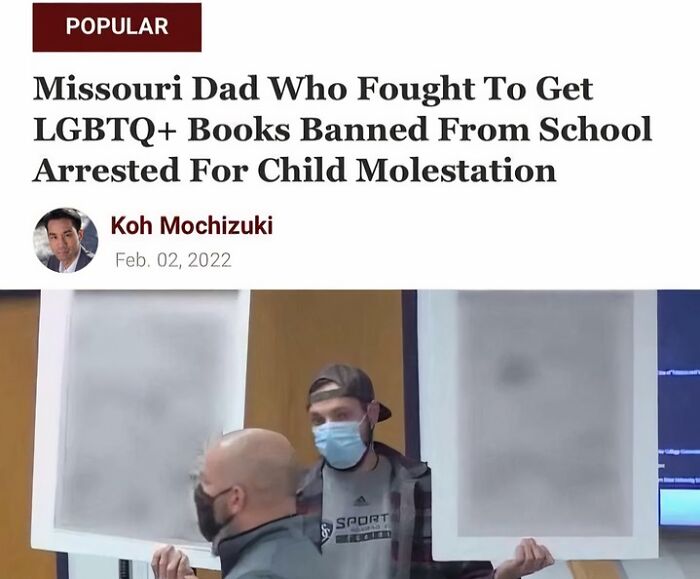 Dad Who Fought To Have Lgbtq Books Removed From School Arrested For Child Molestation